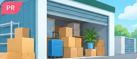 荷物を保管する倉庫のイメージイラスト